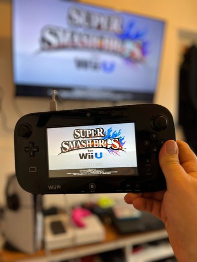 Wii U premium black console Boxed + games