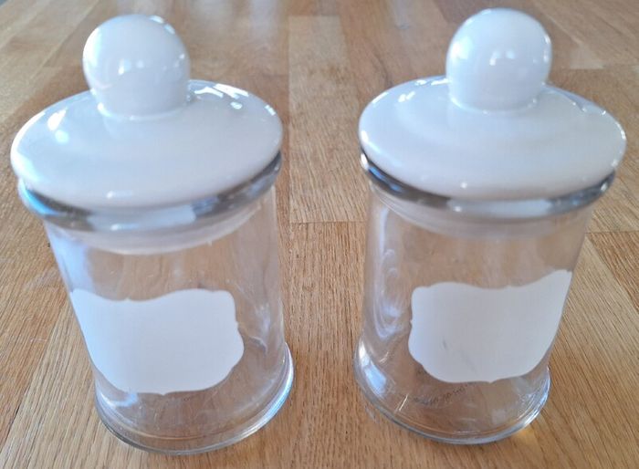Glass Storage Jars with Ceramic Lids