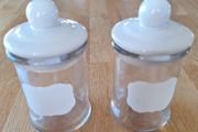 Glass Storage Jars with Ceramic Lids