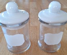 Glass Storage Jars with Ceramic Lids