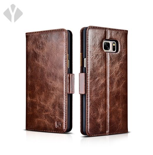 Samsung Note 7 Vintage Oil Wax Leather Folio Case