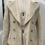 Marks and Spencer Per Una Beige Linen & Cotton Blazer Jacket Double Breast Image 4