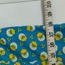Vintage 60s blue floral retro dress with yellow collar and pockets size small Image 7