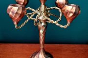 Vintage brass &amp; copper candleabra