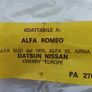 Alfa Romeo Water Pump. Image 3
