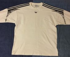 Unisex Adidas Originals Long Sleeve Top - White/Snakeskin Print - UK10 (S) - Like New