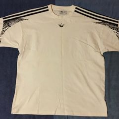 Unisex Adidas Originals Long Sleeve Top - White/Snakeskin Print - UK10 (S) - Like New