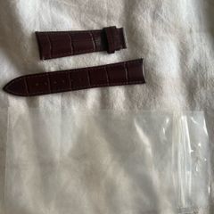 brown genuine leather watch strap