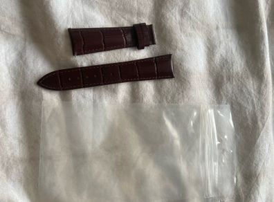 brown genuine leather watch strap