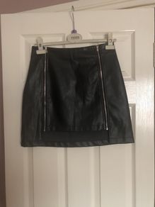 skirt leather look