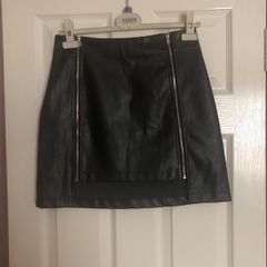 skirt leather look