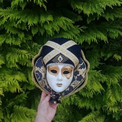27cm blue venitian mask postage possible