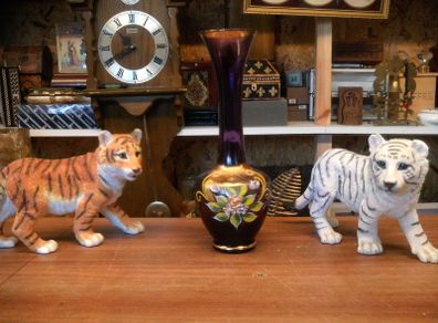 vintage glass vase