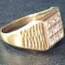 Vintage Gentlemans Gemset Ring Image 2