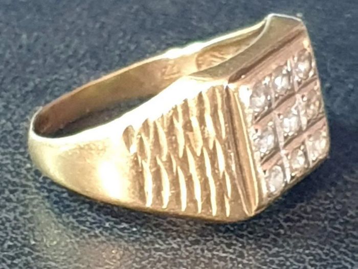 Vintage Gentlemans Gemset Ring