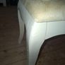 Chantilly style dressing table in french ivory with stool Image 6