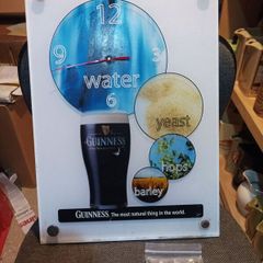 Guinness battery clock