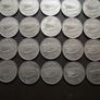 30 Irish 5 pence coins (1969-1982) Image 3