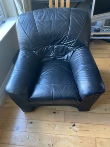 leather armchair