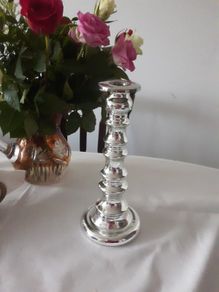 Silver candle holder new
