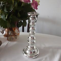 Silver candle holder new