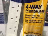 4 Gang Extension Lead 5 Meter