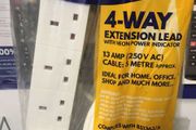4 Gang Extension Lead 5 Meter