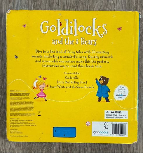 Goldilocks & the Three Bears Interactive Sound Book