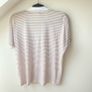 BOSS Enelina Striped V-Neck Polo Top Image 8