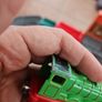 Thomas & Friends Take-n-Play Sodor Steamworks Repair Shed + Thomas + Henry + track Image 9