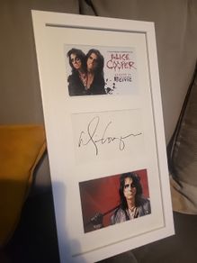 Alice Cooper autographed picture