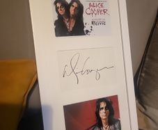 Alice Cooper autographed picture