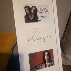 Alice Cooper autographed picture