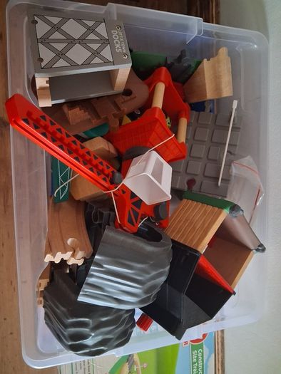 Wooden train set