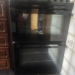Zanussi 60cm Electric Cooker with Double Oven & Ceramic Hob - Black
