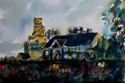 leixlip barn watercolour
