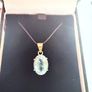 18k gold aquamarine pendant Image 3