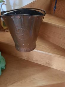 antique copper bucket