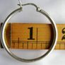 Vintage 925 Sterling Silver Hoop Earrings Large Classic Hoop Gift 5,67g Image 10