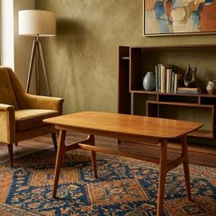 mid century teak coffee table