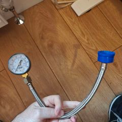 Water Pressure Gauge, Mains Water Pressure Gauge 0 to 11 Bar, 0 to 160 PSI, Mains Water Supply Pressure Test Gauge with Hose Tap Connector