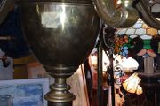 antique brass oil lamp stand