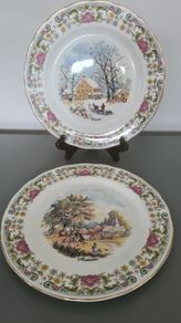 Decorative Plates ,,Autumn " ,,Winter" Season