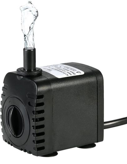600L/H 8W Submersible Water Pump for Aquarium Tabletop Fountains Pond Water Gardens and Hydroponic Systems with 2 Nozzles (FREE POSTAGE)