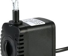 600L/H 8W Submersible Water Pump for Aquarium Tabletop Fountains Pond Water Gardens and Hydroponic Systems with 2 Nozzles (FREE POSTAGE)