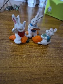 Vintage Ceramic Bunnies x3