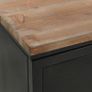 Double Pedestal Desk Solid Firwood and Steel 120x50x76 cm Image 3