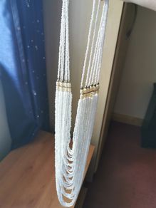 White beaded necklace