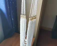 White beaded necklace