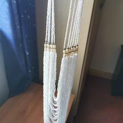 White beaded necklace
